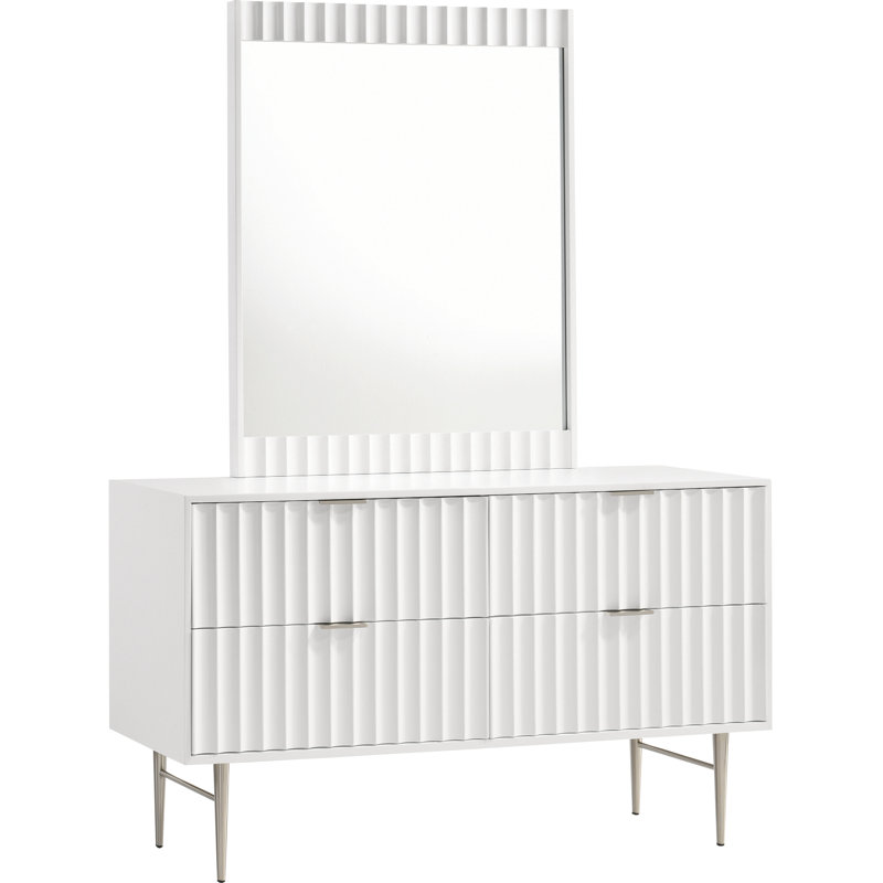 Everly Quinn Jayvonni 4 Drawer Double Dresser Wayfair